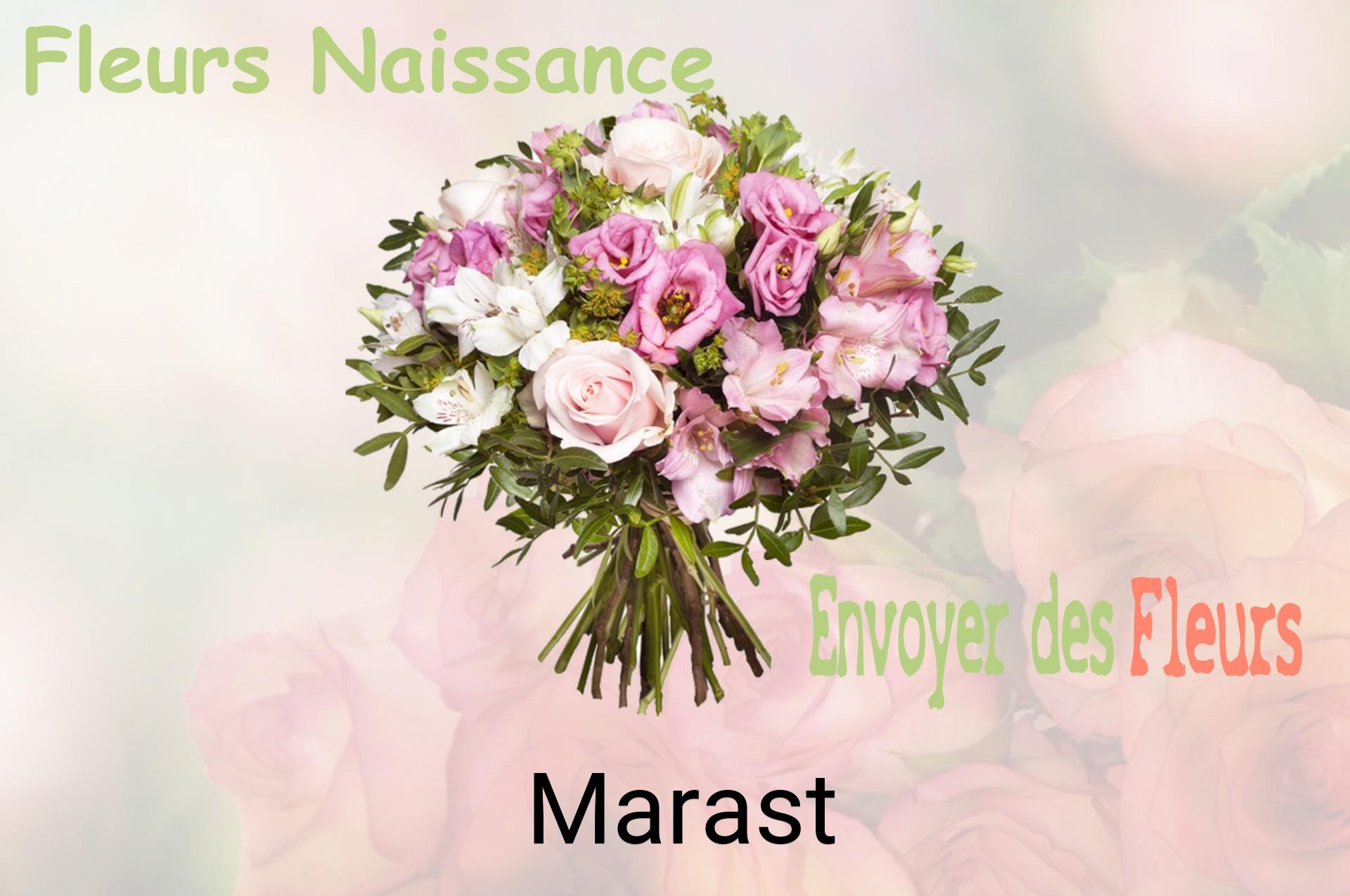Bouquet de fleurs de naissance livré à Marast